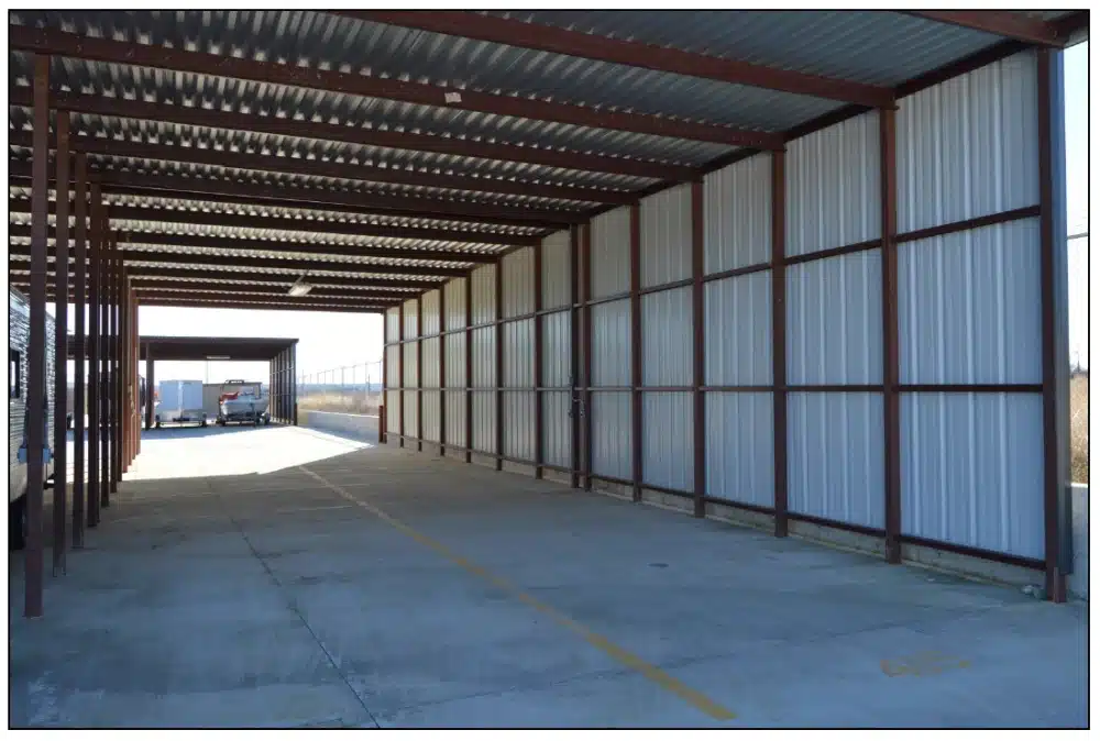 Photo of covered RV parking.
