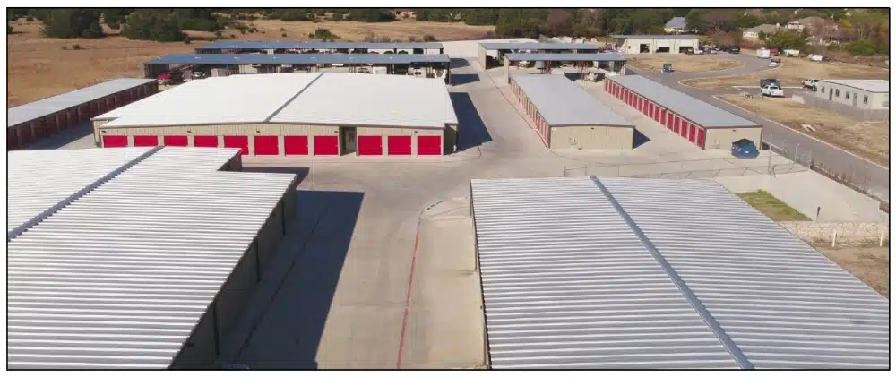 Exterior of storage facility.