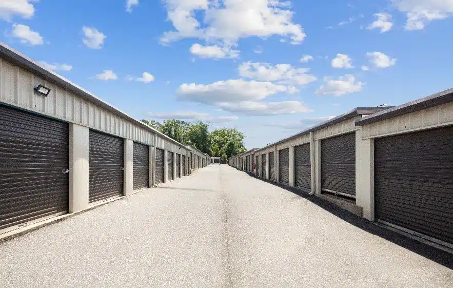 Exterior of storage units.